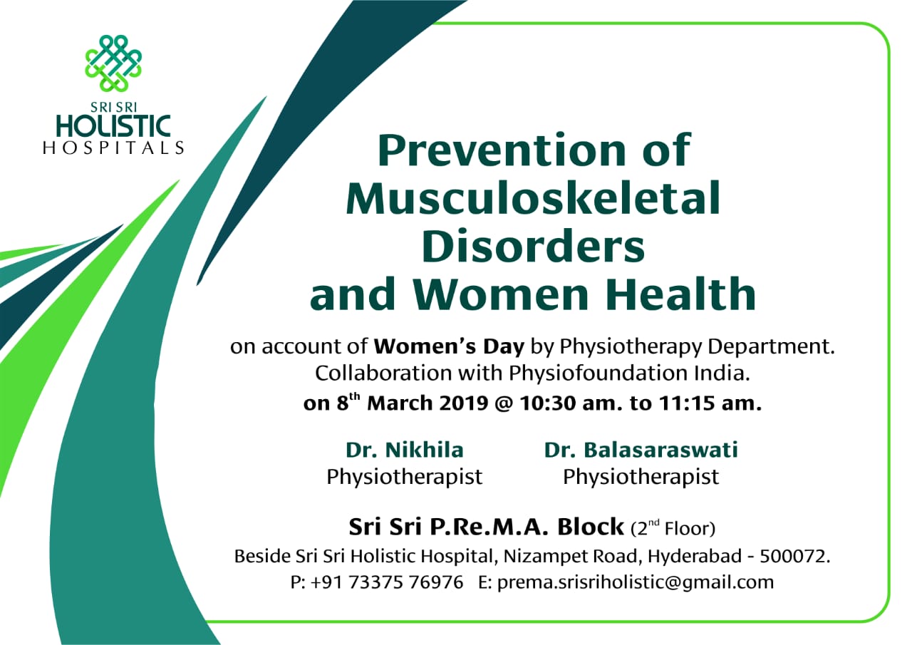 Prevention of Musculo Skeletal Disorders women’s health